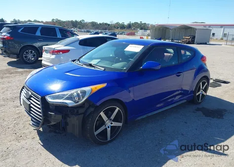 2014 Hyundai Veloster Turbo R-Spec z USA, uszkodzony, nr VIN KMHTC6AE0EU202351